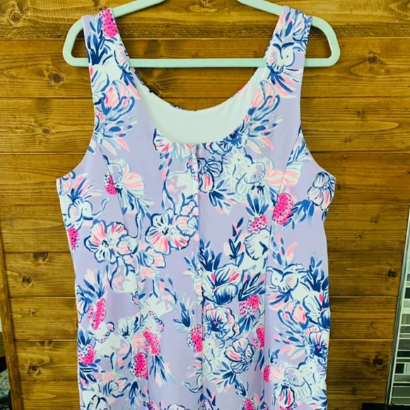 Lilly Pulitzer Cathy Knit Shift Light Lilac Trunks in the Air 16 NWT - Picture 4 of 6